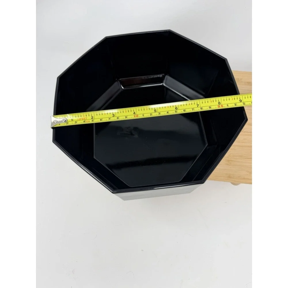Vintage ARCOROC France Octime Black Serving Large 9